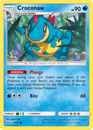 Croconaw (19)/73 Common Reverse Holofoil