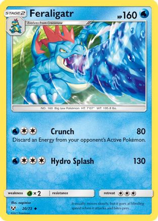 Feraligatr (20)/73 Uncommon Reverse Holofoil