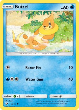 Buizel (22)/73 Common Reverse Holofoil