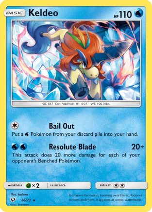 Keldeo (26)/73 Holo Rare Holofoil
