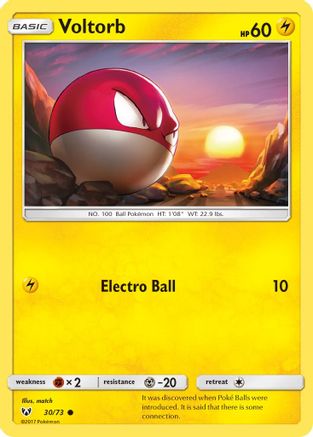 Voltorb (30)/73 Common Reverse Holofoil