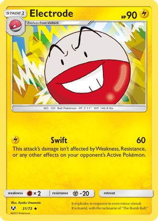 Electrode (31)/73 Uncommon Reverse Holofoil