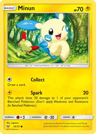 Minun (34)/73 Common Reverse Holofoil