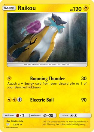 Raikou (32)/73 Holo Rare Holofoil