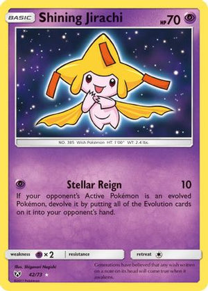Shining Jirachi (42)/73 Shiny Holo Rare Holofoil (Cabinet-NM)