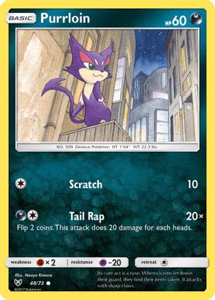 Purrloin (48)/73 Common Reverse Holofoil