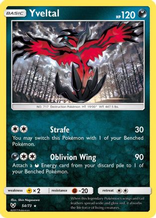 Yveltal (54)/73 Holo Rare Reverse Holofoil
