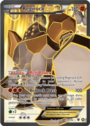 Regirock EX - 43a/124 (43a)/124 Promo Holofoil