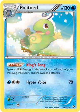 Politoed - 18/111 (Cosmos Holo) (18) Promo Holofoil
