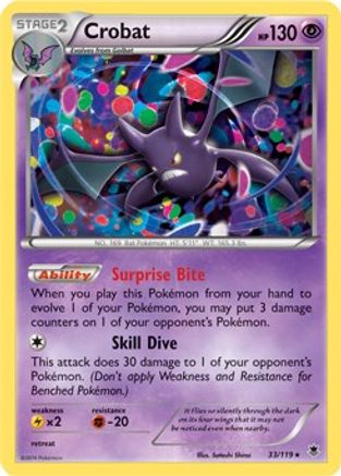 Crobat - 33/119 (Cosmos Holo) (33) Promo Holofoil