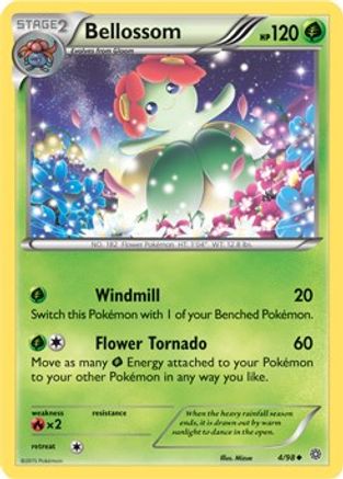 Bellossom - 4/98 (Cosmos Holo) (4) Promo Holofoil