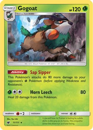 Gogoat (11)/111 Holo Rare Reverse Holofoil