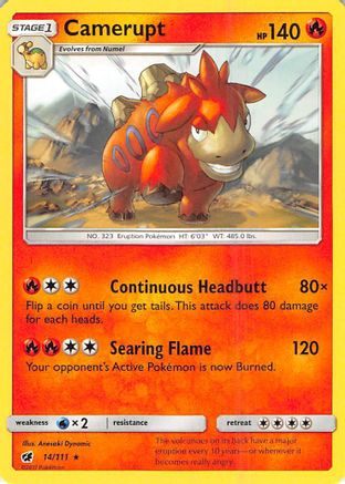 Camerupt (14)/111 Rare Reverse Holofoil