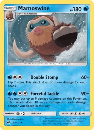 Mamoswine (21)/111 Rare Reverse Holofoil