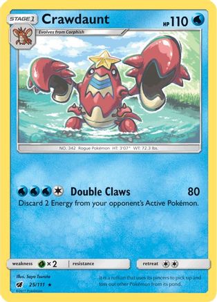 Crawdaunt (25)/111 Rare Reverse Holofoil