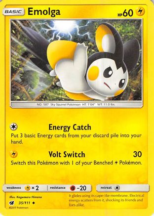 Emolga (35)/111 Uncommon Reverse Holofoil
