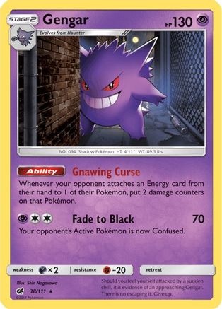 Gengar (38)/111 Holo Rare Holofoil