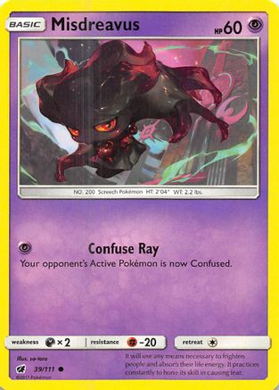 Misdreavus (39)/111 Common Reverse Holofoil
