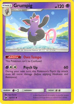 Grumpig (42)/111 Uncommon Reverse Holofoil