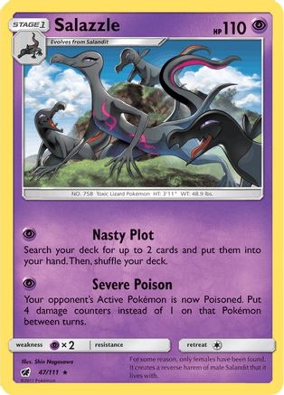 Salazzle (47)/111 Holo Rare Reverse Holofoil