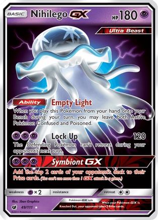 Nihilego GX (49)/111 Ultra Rare Holofoil