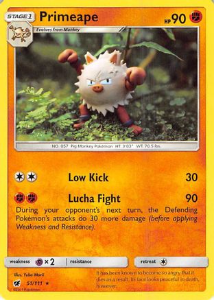 Primeape (51)/111 Rare Reverse Holofoil
