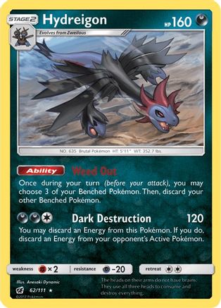 Hydreigon (62)/111 Rare Reverse Holofoil