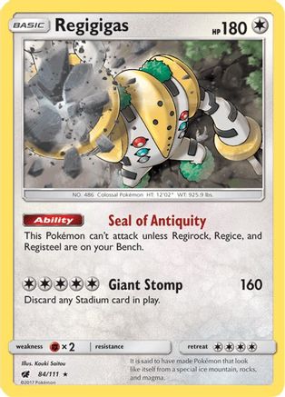 Regigigas (84)/111 Holo Rare Holofoil