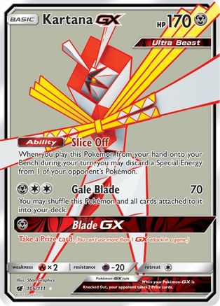 Kartana GX (Full Art) (106)/111 Ultra Rare Holofoil