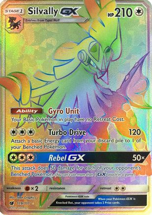 Silvally GX (Secret) (119)/111 Secret Rare Holofoil