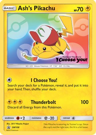 Ash's Pikachu - SM108 (SM108)/248 Promo