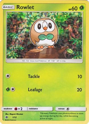 Rowlet - 1/12 (1)/12 Promo Holofoil