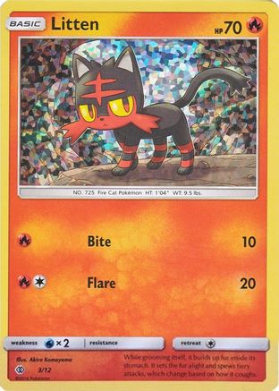 Litten - 3/12 (3)/12 Promo Holofoil