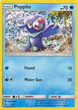 Popplio - 4/12 (4)/12 Promo Holofoil