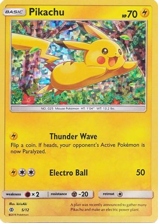 Pikachu - 5/12 (5)/12 Promo Holofoil