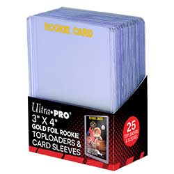 Toploads 3x4 Rookie Gold Combo W/Sleeves - LIMIT 2