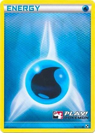 Water Energy - 107/114 (Play! Pokemon) (107) Promo Holofoil