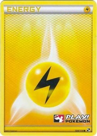 Lightning Energy - 108/114 (Play! Pokemon) (108) Promo Holofoil
