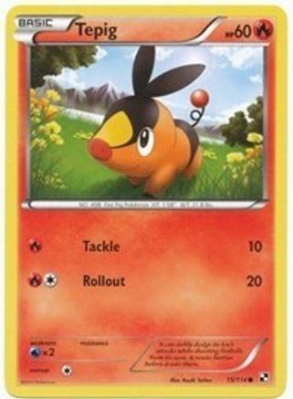 Tepig 15/114 (Cosmos Holo) (15) Promo Holofoil