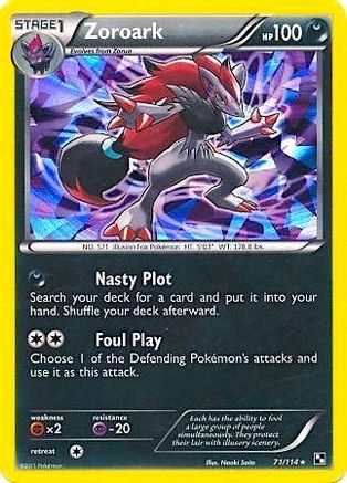 Zoroark - 71/114 (Cracked Ice Holo) (71) Promo Holofoil