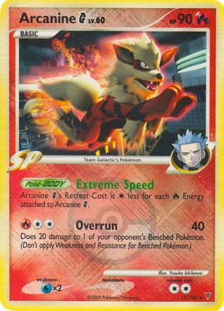 Arcanine G - 15/147 (League Promo) (15) Promo Reverse Holofoil