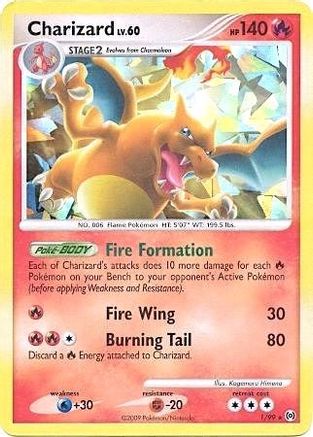 Charizard - 1/99 (Cracked Ice Holo) (1) Promo Holofoil