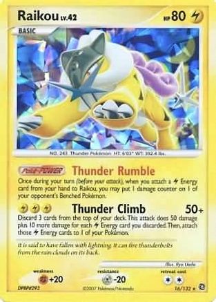 Raikou - 16/132 (Cracked Ice Holo) (16) Promo Holofoil