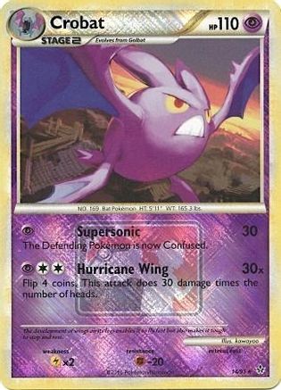 Crobat - 14/95 (League Promo) (14) Promo Reverse Holofoil