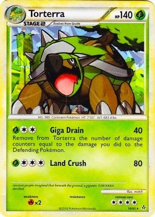 Torterra - 10/95 (Cracked Ice Holo) (10) Promo Holofoil