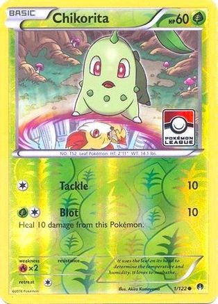 Chikorita - 1/122 (Pokemon League) (1) Promo Reverse Holofoil