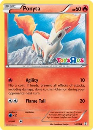 Ponyta - 14/83 (Toys R Us Promo) (14) Promo Holofoil