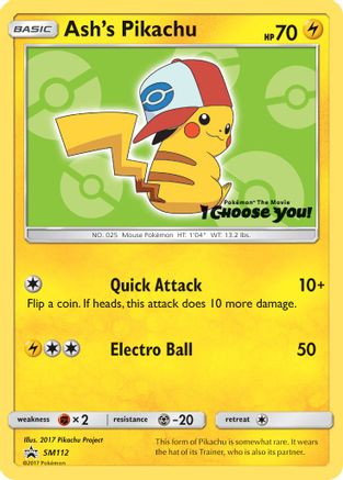 Ash's Pikachu - SM112 (SM112)/248 Promo