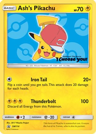 Ash's Pikachu - SM114 (SM114)/248 Promo