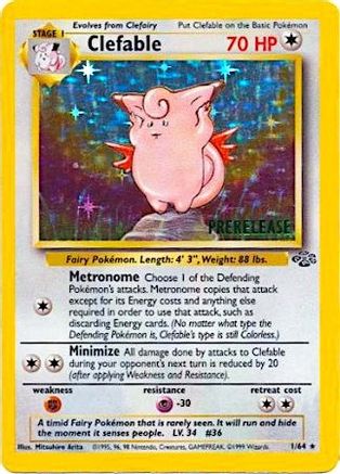 Clefable (Prerelease) (1) Promo Holofoil